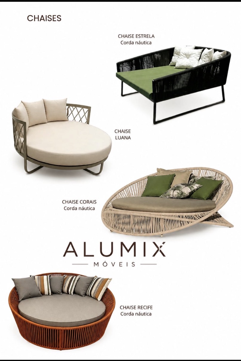Móveis para jardim Alumix